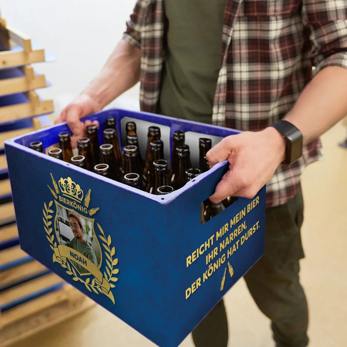 DIY Bierkasten Banderole mit 24 Deckelaufklebern - Bierkönig – Image 7