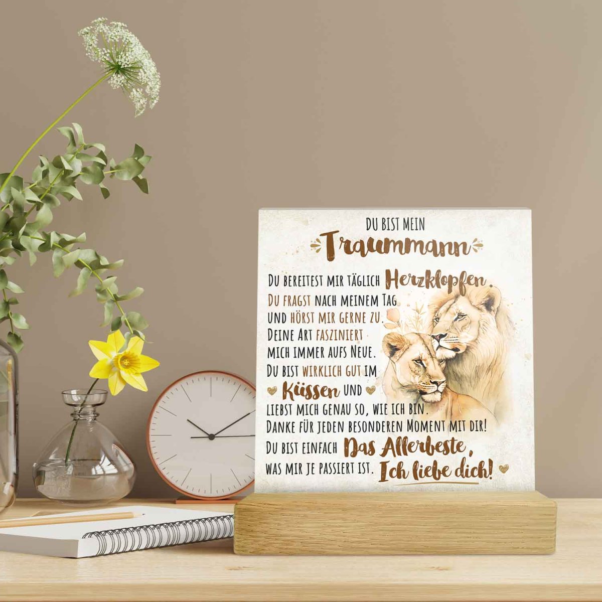 Acrylschild - Traumfrau / Traummann - Geschenk für den Partner zum Valentinstag – Image 2