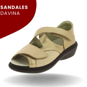 Sandales Orthopédiques Davina pour Quintus varus et œdèmes