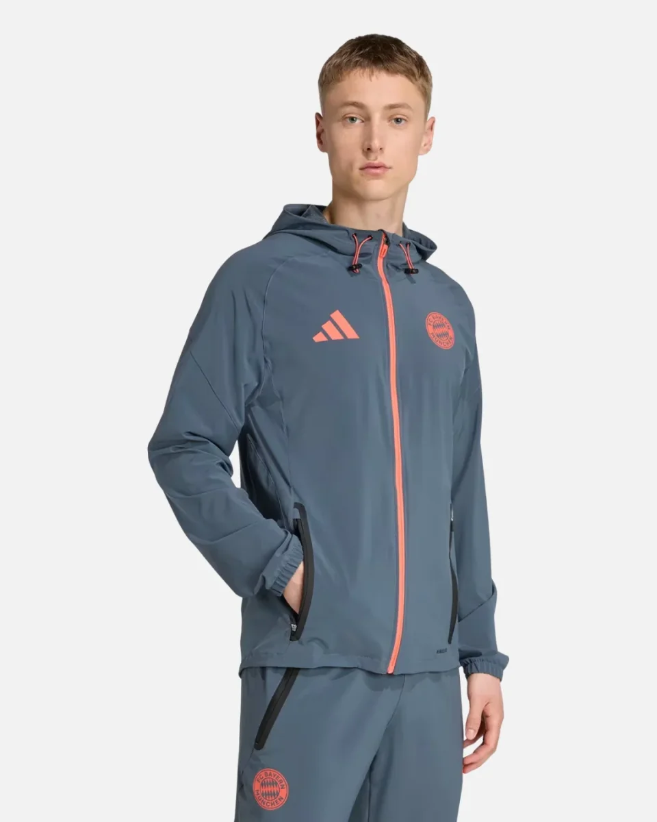 Veste de survêtement FC Bayern Munich 2025/2026 - Gris – Image 3