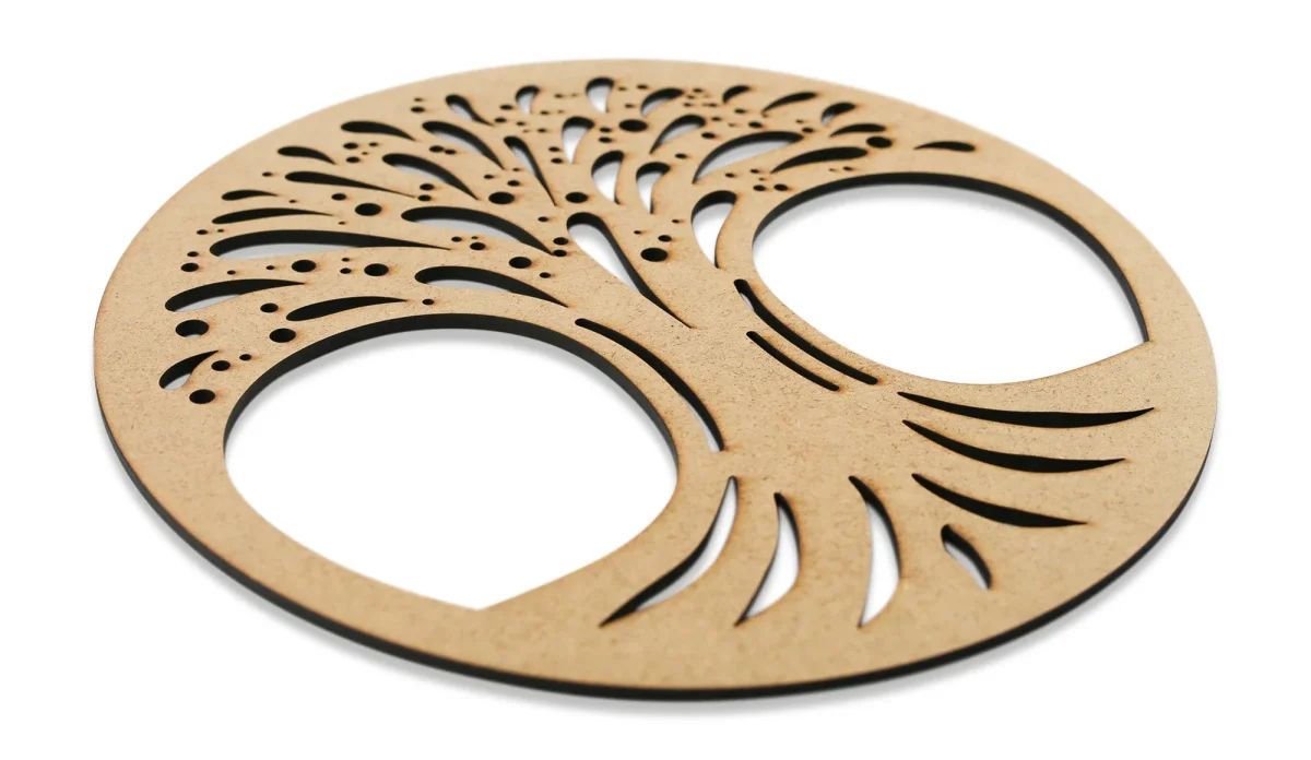 Lebensbaum aus Holz 30cm Wanddeko – Image 3