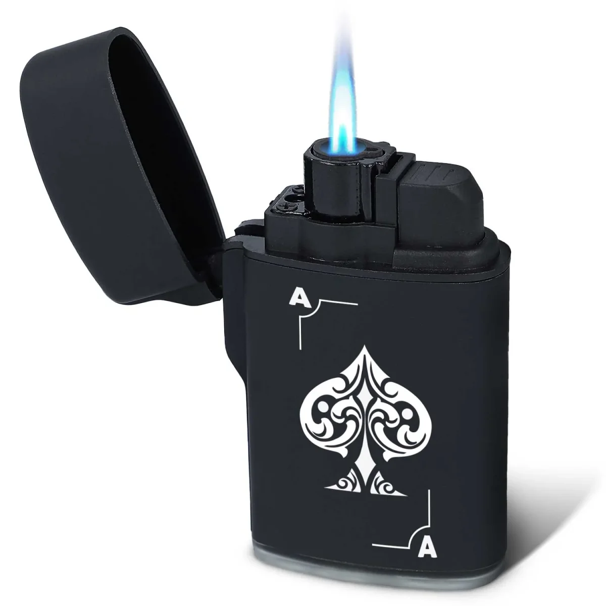 Elektrisches Feuerzeug - Jet Flamme - Nachfüllbar - Poker Design – Image 7
