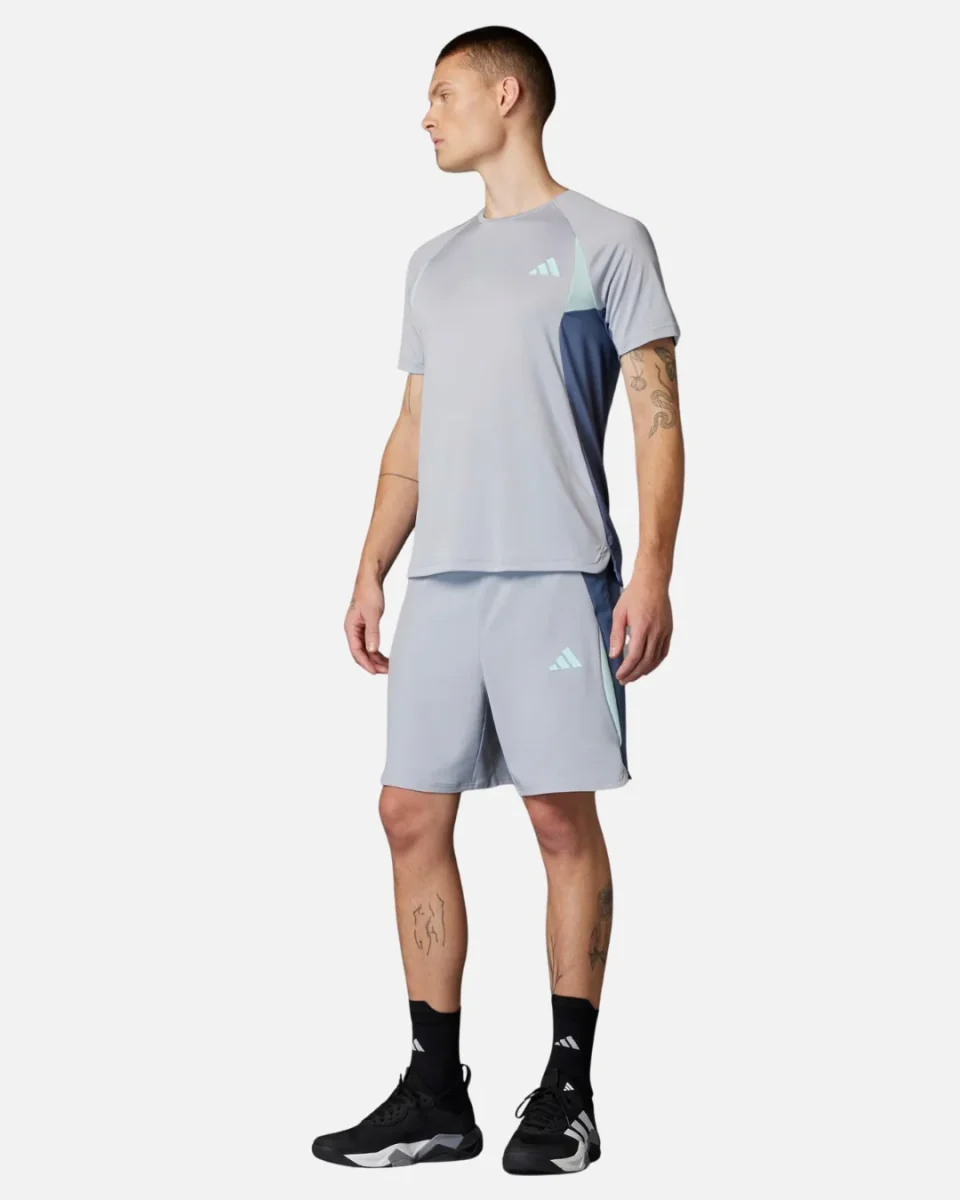 Short Adidas Tech Apparel Colorblock - Gris/Bleu – Image 8