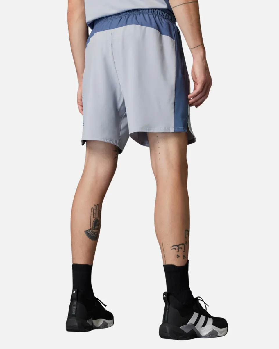 Short Adidas Tech Apparel Colorblock - Gris/Bleu – Image 3