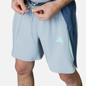Short Adidas Tech Apparel Colorblock - Gris/Bleu