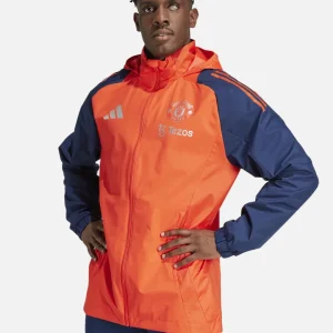 Veste Coupe-vent Manchester United 2024/2025 - Orange/Bleu
