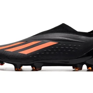 X Speedportal Elite Laceless FG Noir/Orange